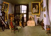 Frederic Bazille The Artist's Studio on the Rue de la Condamine France oil painting reproduction